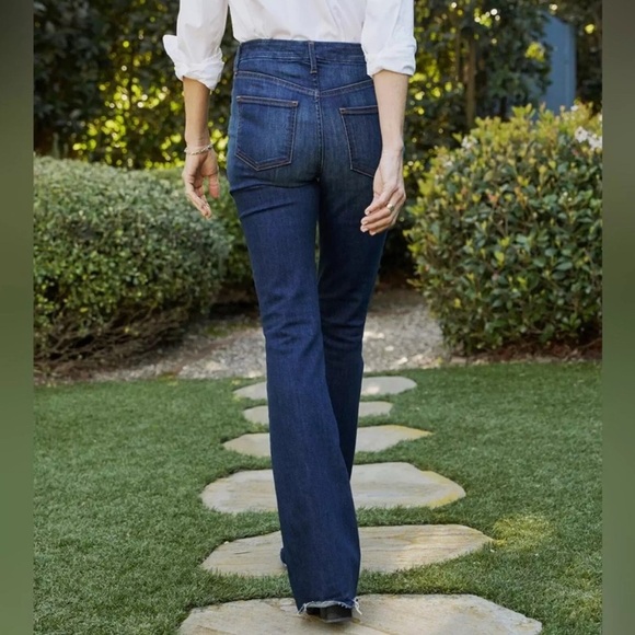 Frank & Eileen Flannigan Indigo Flare Jean ITALIAN POWER DENIM Sz 27 B2640 - Picture 2 of 7